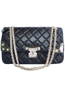 7A Replica Cheap Chanel Lambskin Leather Flap Bag 4705 Black